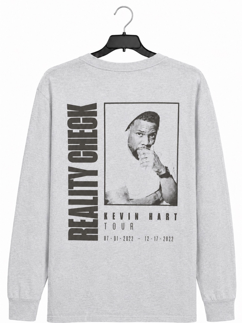 Kevin Hart Reality Check Tour 2022 Long Sleeve Tee Unisex Small